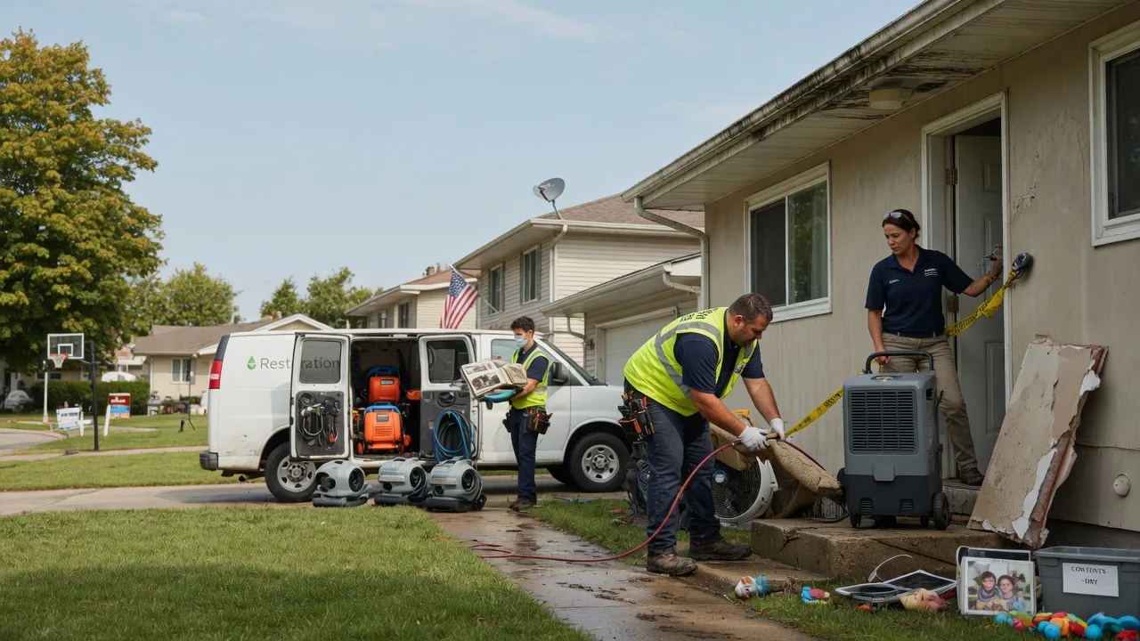 Water Damage Restoration in La Fontaine, IN near me